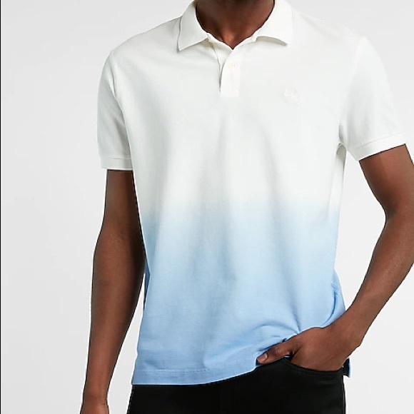 Men’s EXPRESS Dip-Dye Lion Polo - Picture 4 of 5